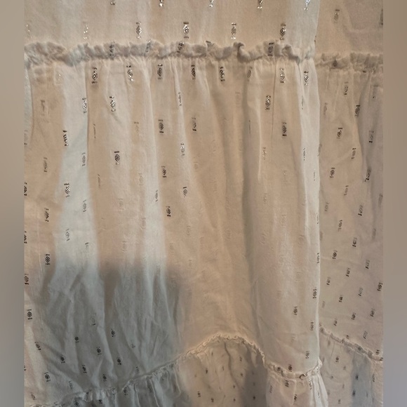 Splendid Gwendolyn Maxi Dress in Shimmer White Sz XS - Picture 10 of 11